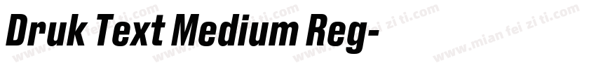 Druk Text Medium Reg字体转换